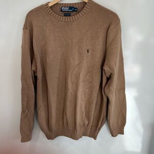Polo 2LT Caramel cotton crewneck sweater